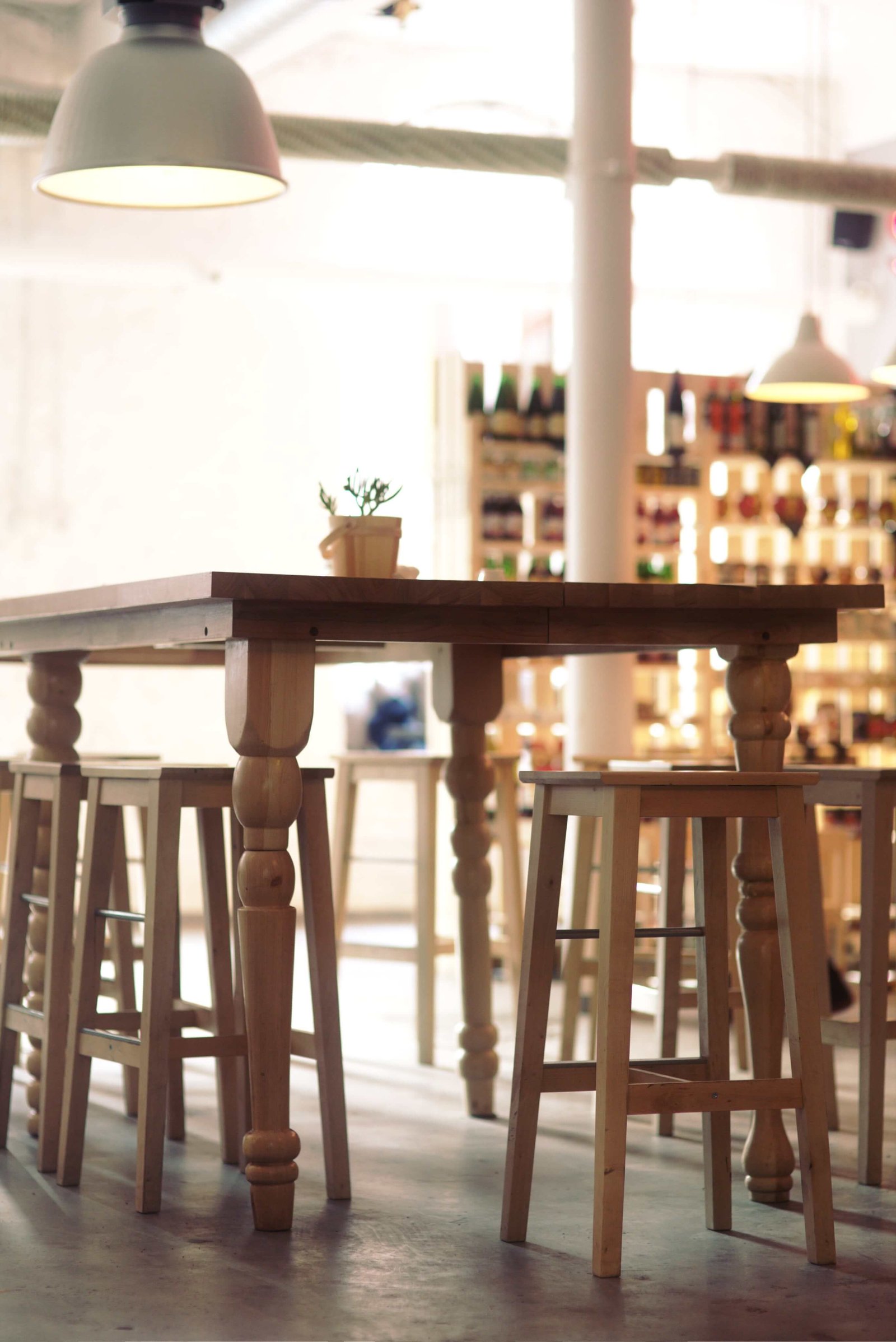 Coffees Image Table Wood Chair Stool Interior Restaurant